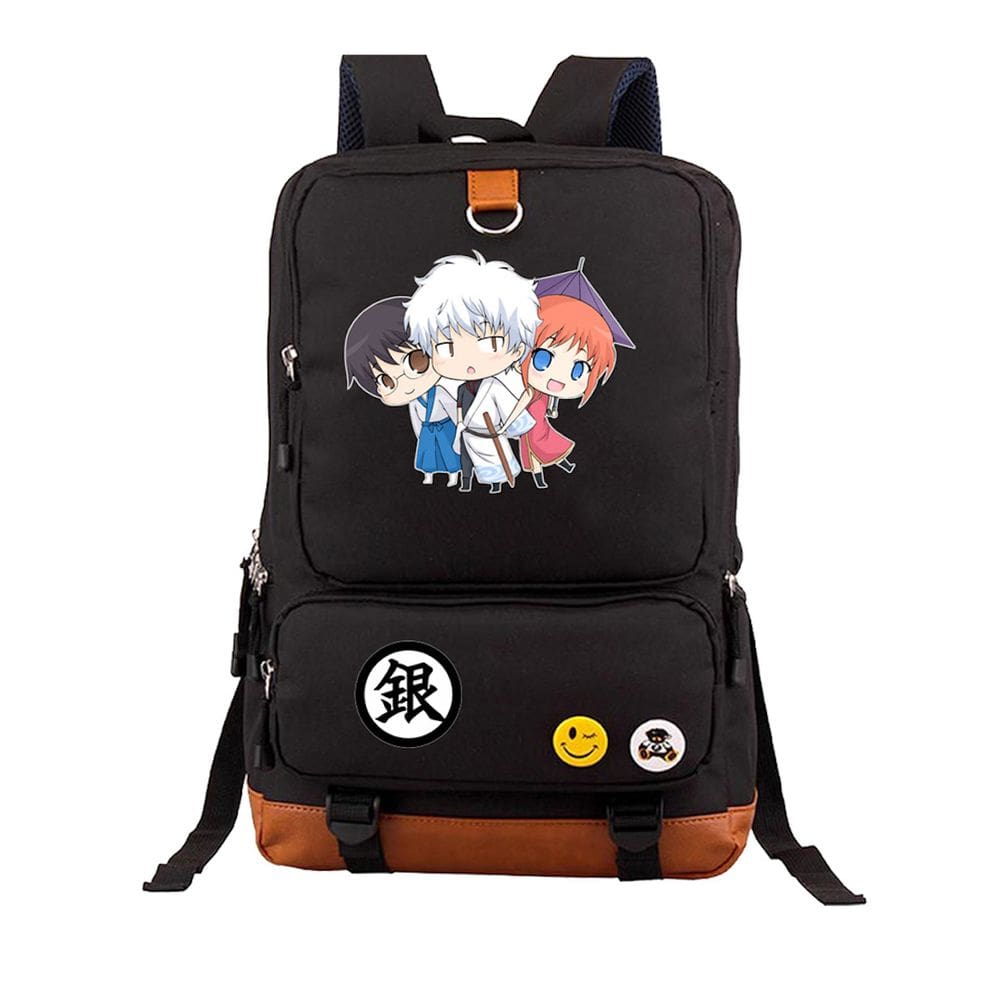 Mochila escolar infantil Gintamas Impressa em 3D Oxford 29x13x44cm