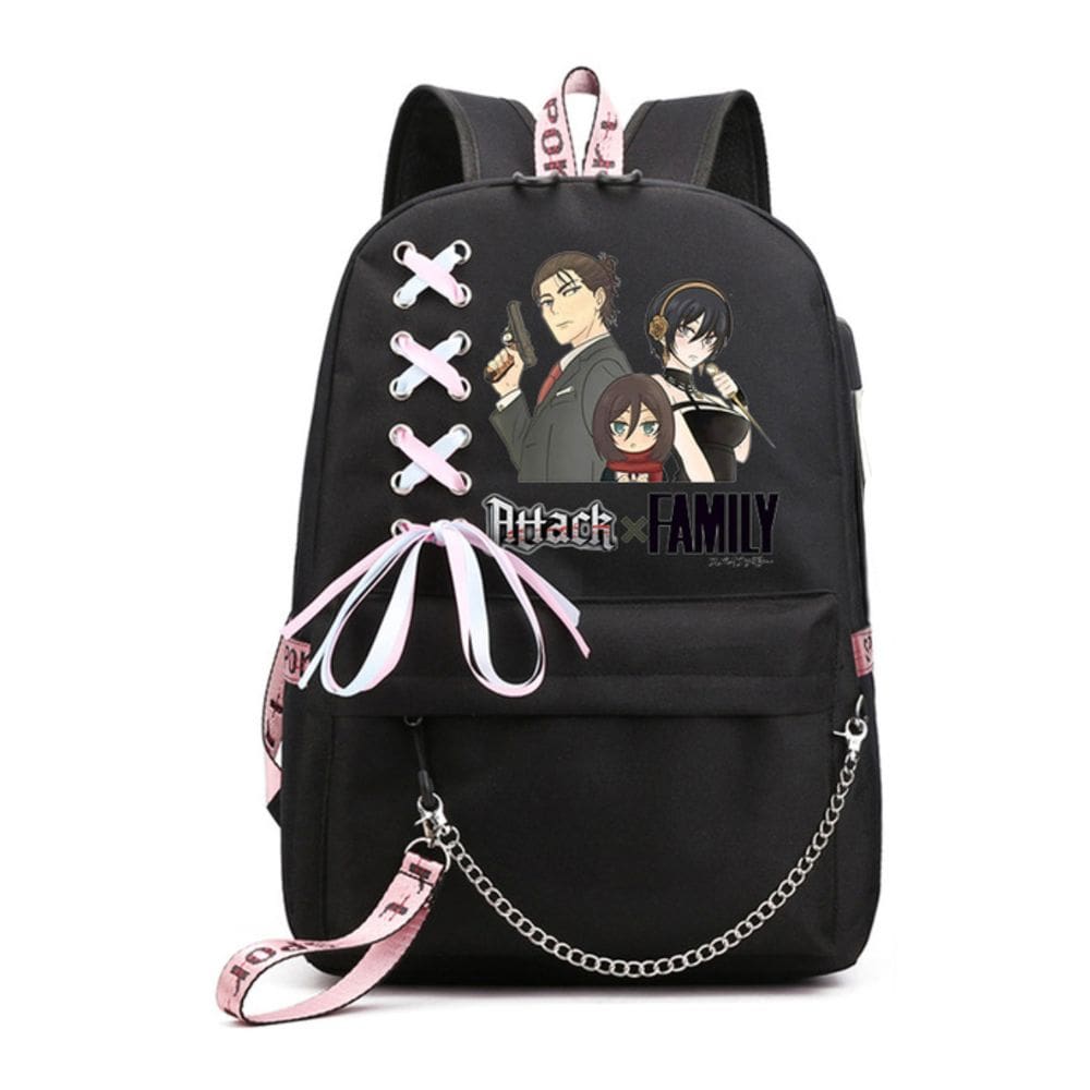 Mochila Yors Forgers Spys Family Cartoon Kids Anime 32x15x45cm