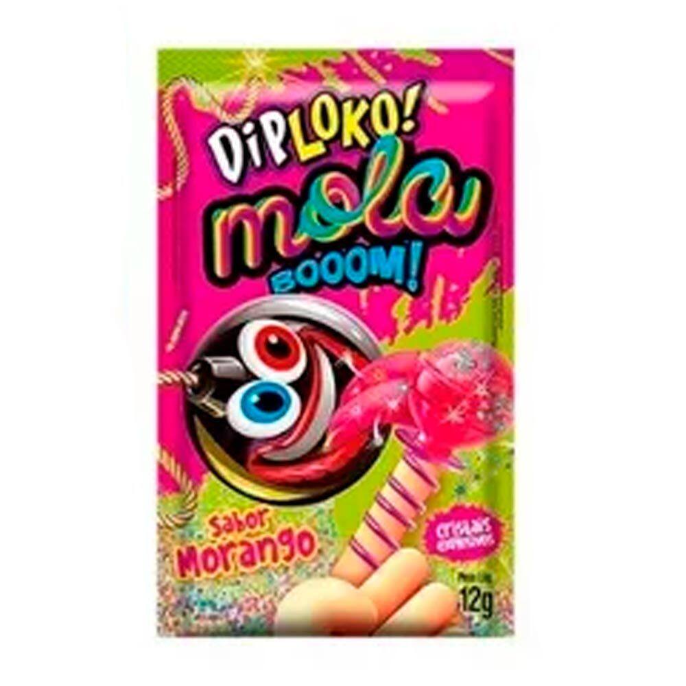 Pirulito DipLoko Mola Booom Sabores 12g