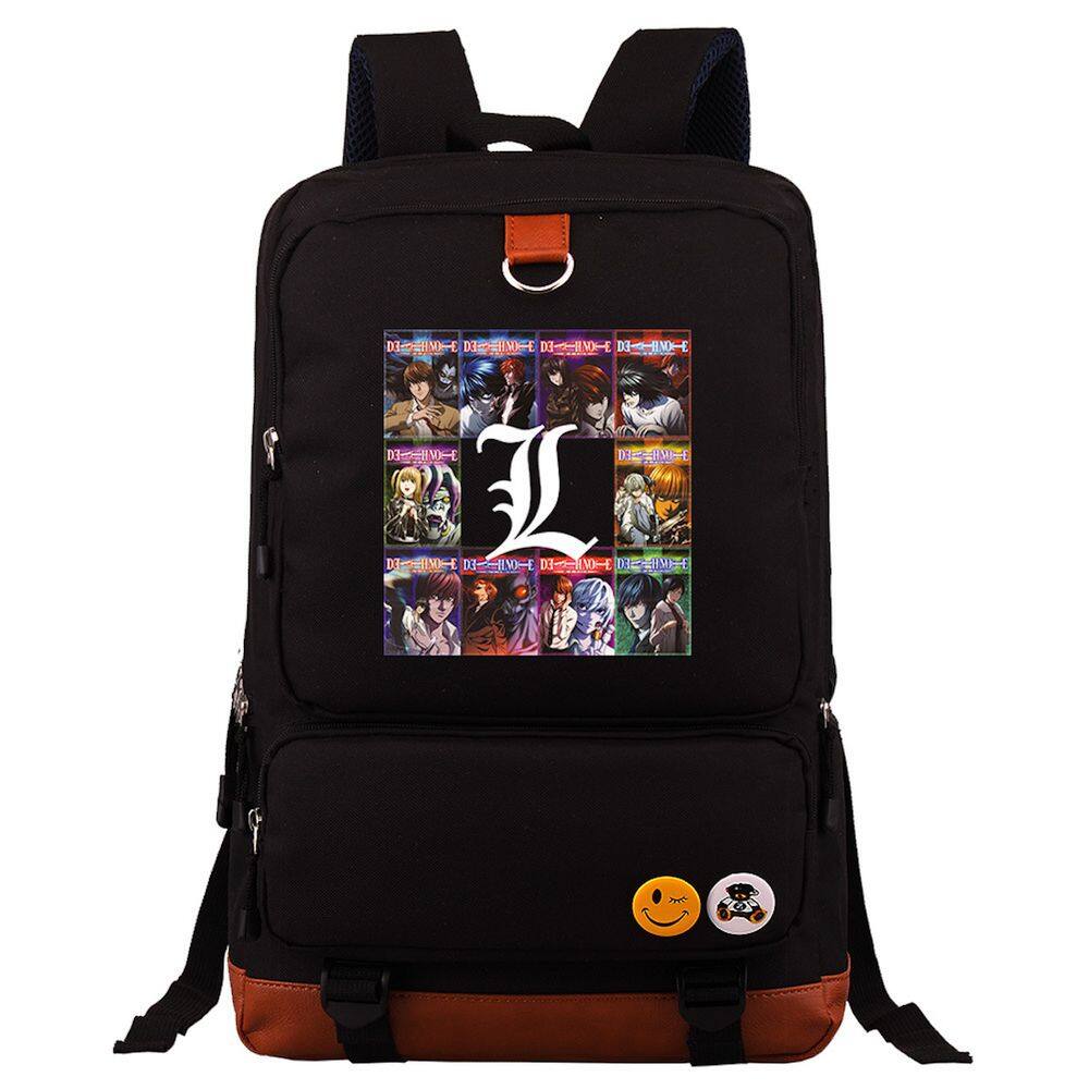 Mochila escolar Deaths Notes Anime School Oxford 29x14x44cm