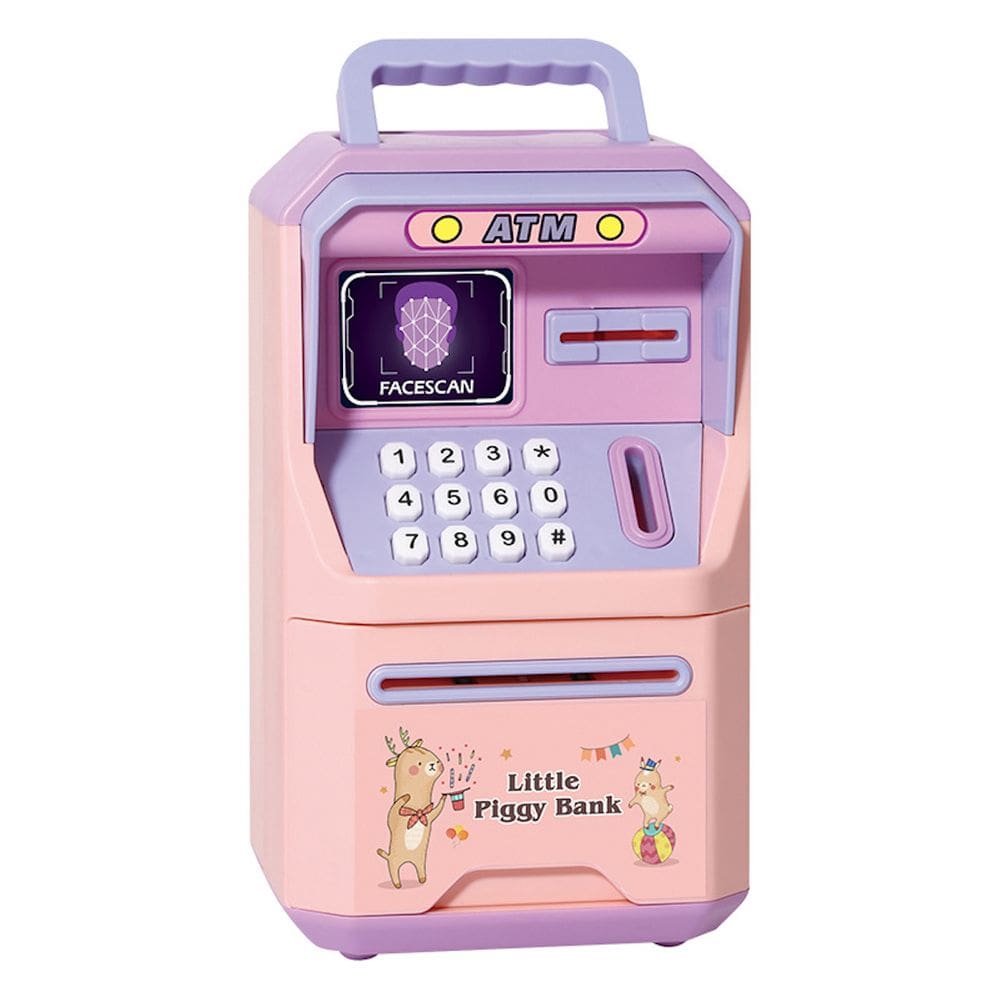 Jarra de dinheiro automática Piggy Bank ATM Password Lock para crianças