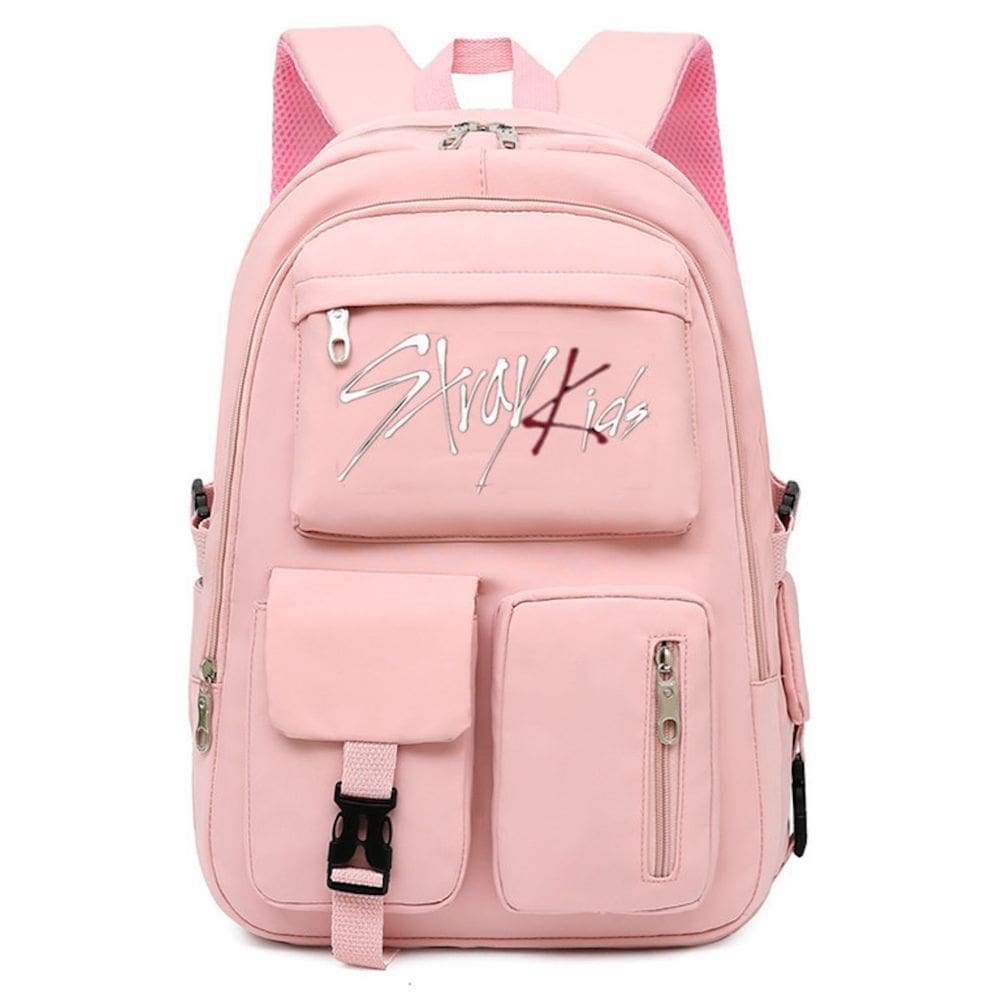 Mochila escolar Strays Kids Pink para crianças