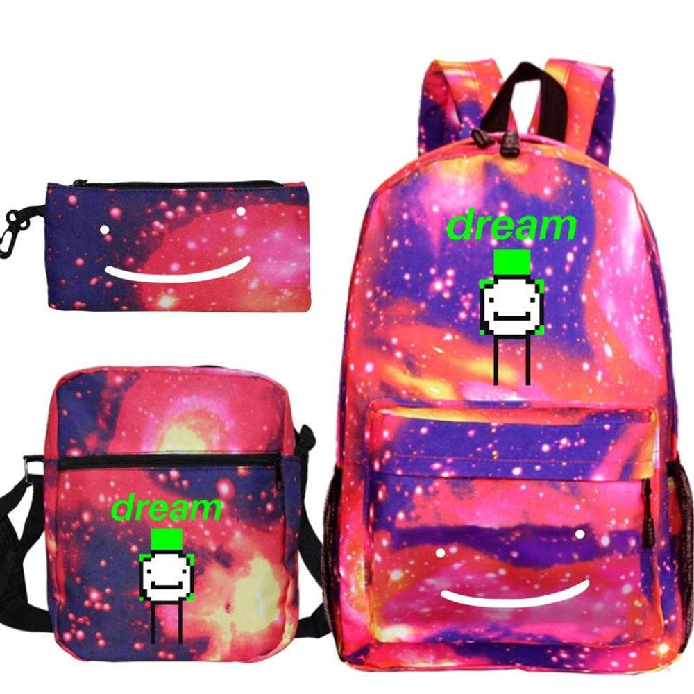 Conjunto de mochilas Dreamwastaken Anime Printed School, 3 unidades