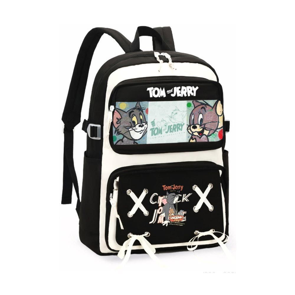 Mochila escolar Tom and Jerry Cartoon Kids Nylon 32x18x48cm