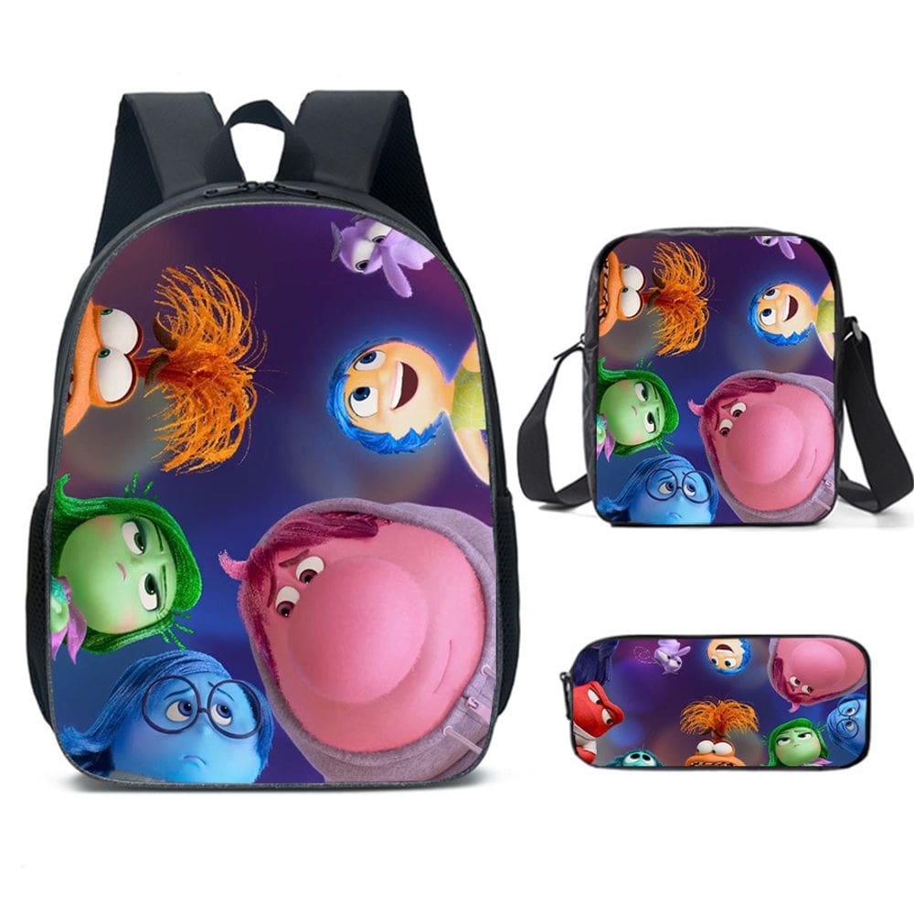 Conjunto de mochilas Insides Outs Joys Anime School 3 unidades/lote