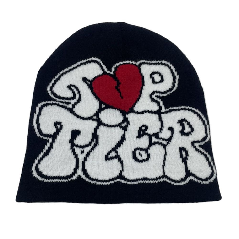 Chapéu tricotado Letters Anime Winter Beanie Warm Unissex