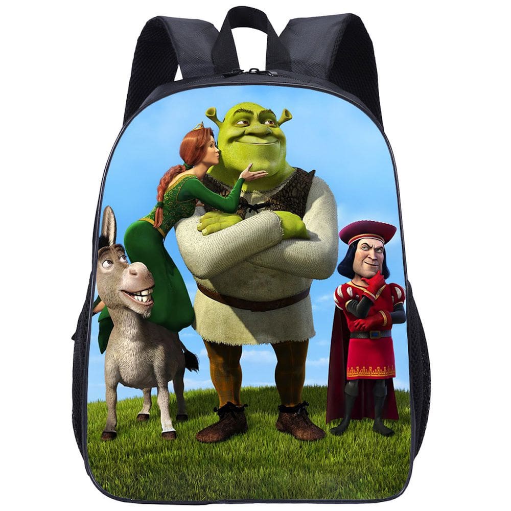 Mochila escolar Donkey Shreks Anime para crianças