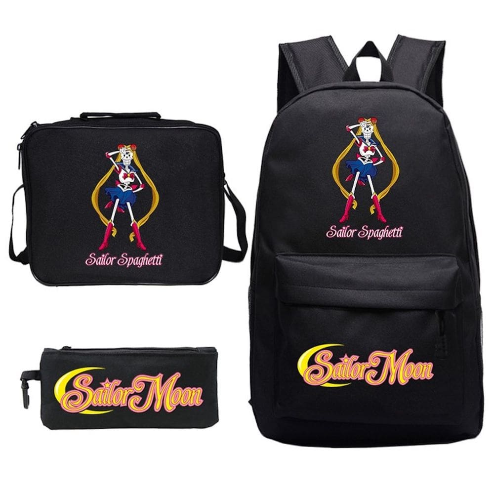 Conjunto de mochilas escolares Sailers Moons Tsukino Usagi 3 unidades