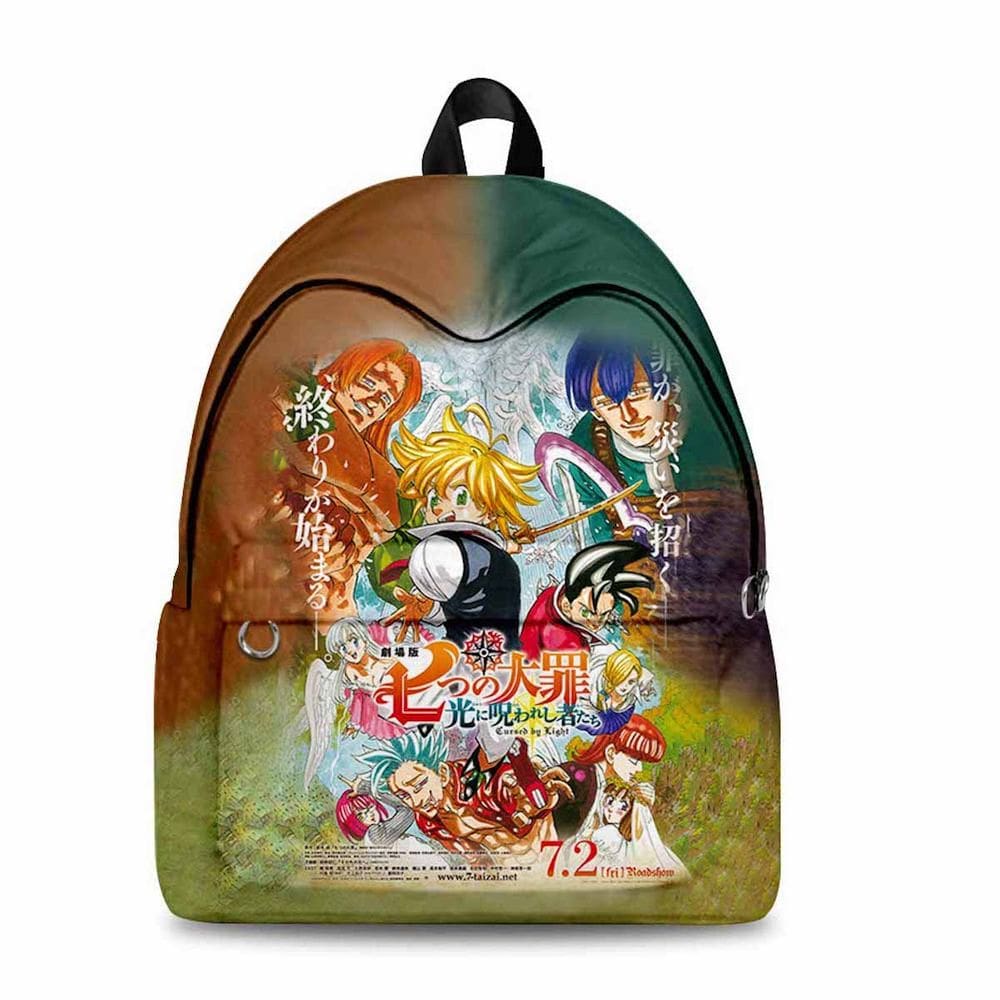 Mochila Seven Deadly Sins Meliodas Cartoon Kids School