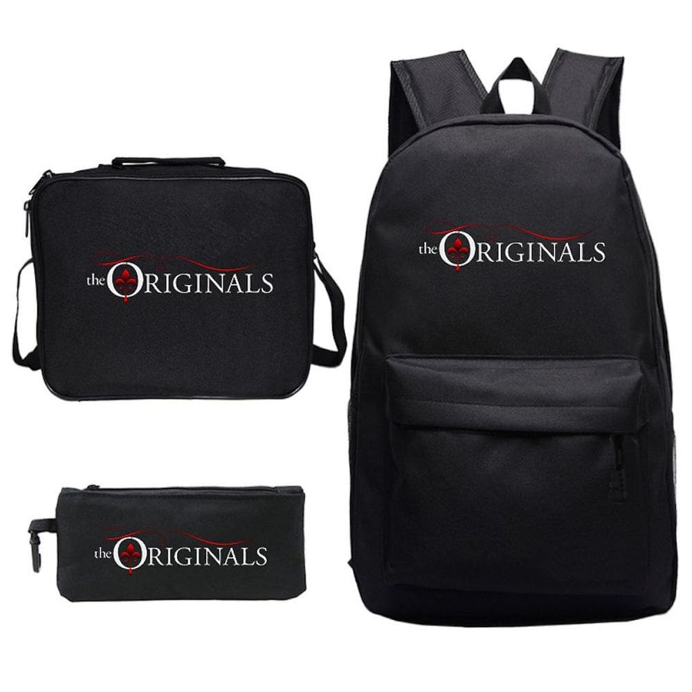 Conjunto de mochilas Originals Satchel, mochila escolar com estampa de anime