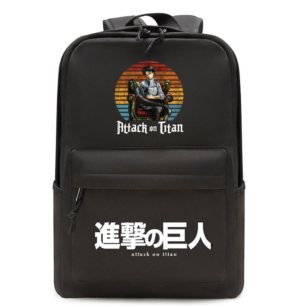 Mochila escolar Attacks Ons Titans Levi Anime 30x13x41cm
