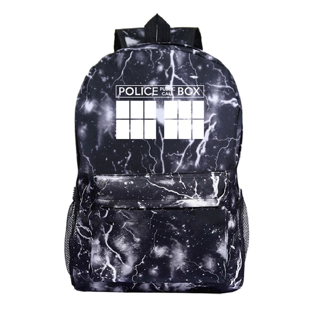 Mochila escolar Doctor Who Kids Anime Poliéster 30x12x42cm