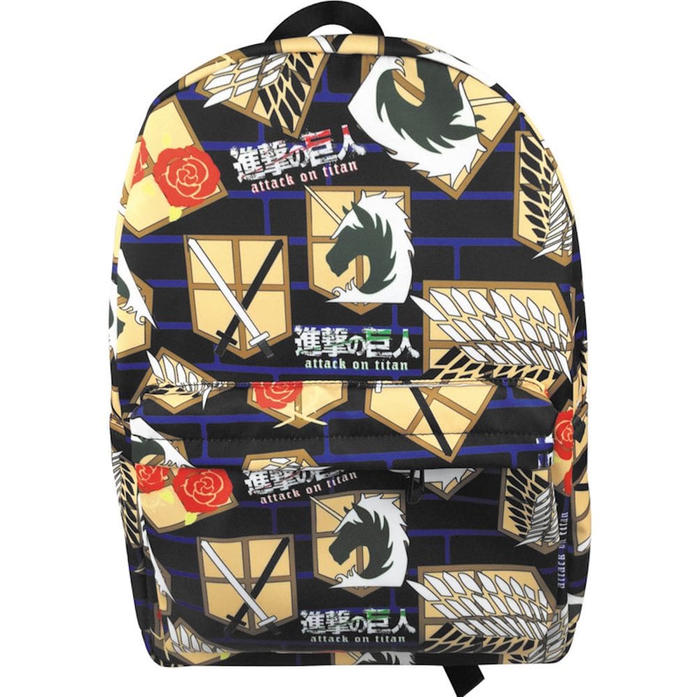 Mochila escolar infantil Attack Ons Titans 33x43cm