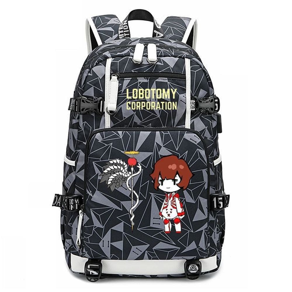 Mochila escolar de anime Lobotomys Corporations para escola