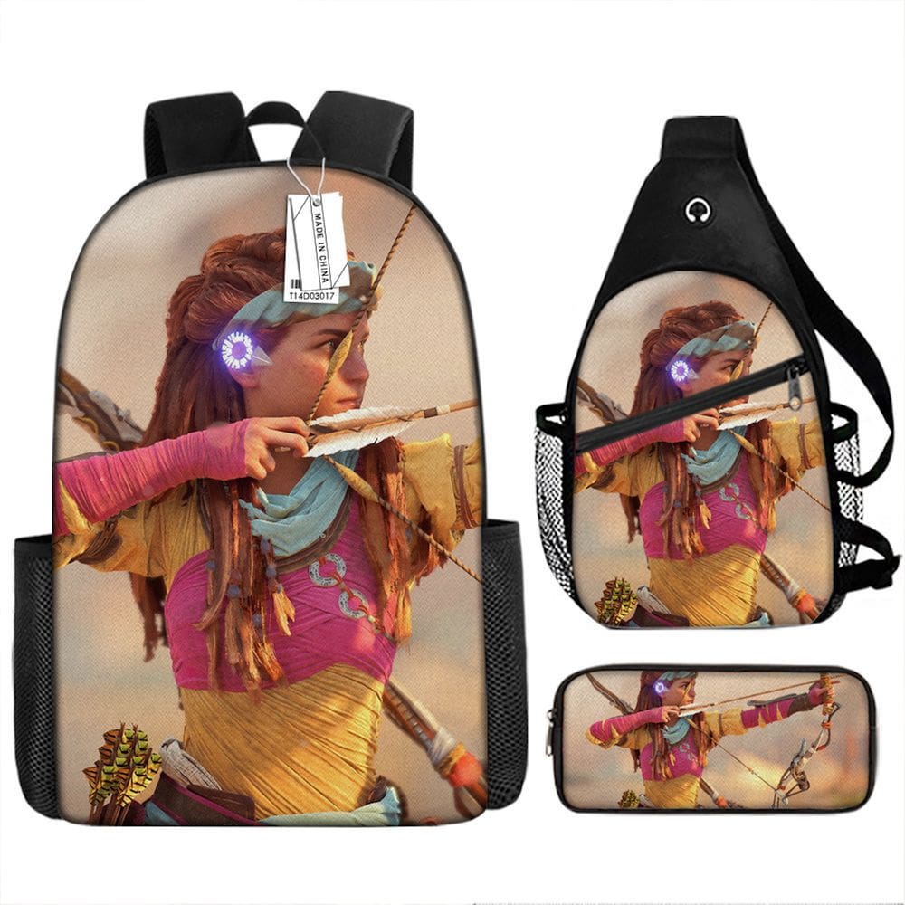 Conjunto de mochilas escolares Hori-zons for-biddens Cartoon Kids