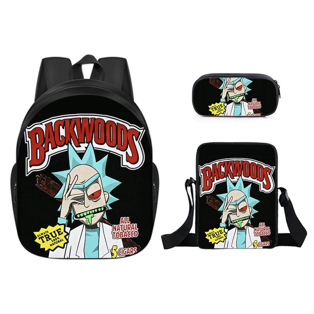 Conjunto de mochilas Backwoods School de 3 peças para estudantes