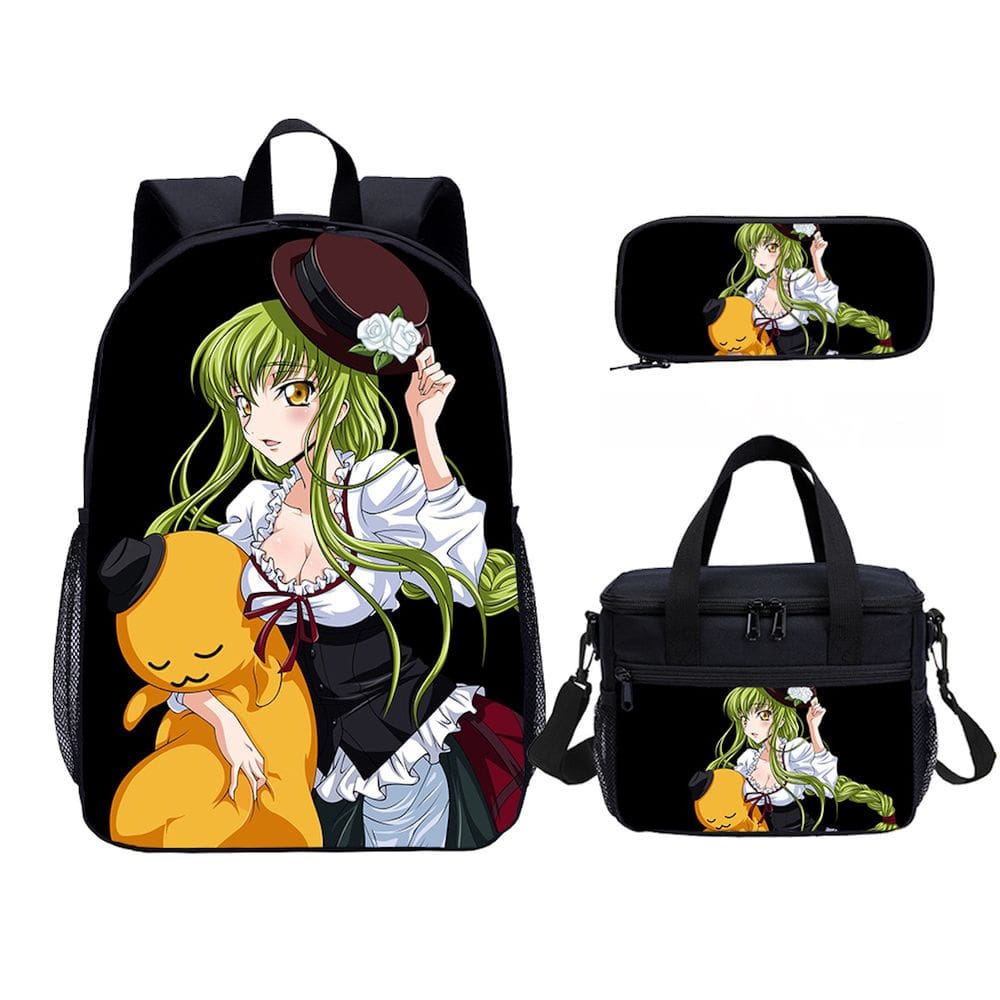 Conjunto de mochilas escolares Code Geass, 3 unidades para estudantes