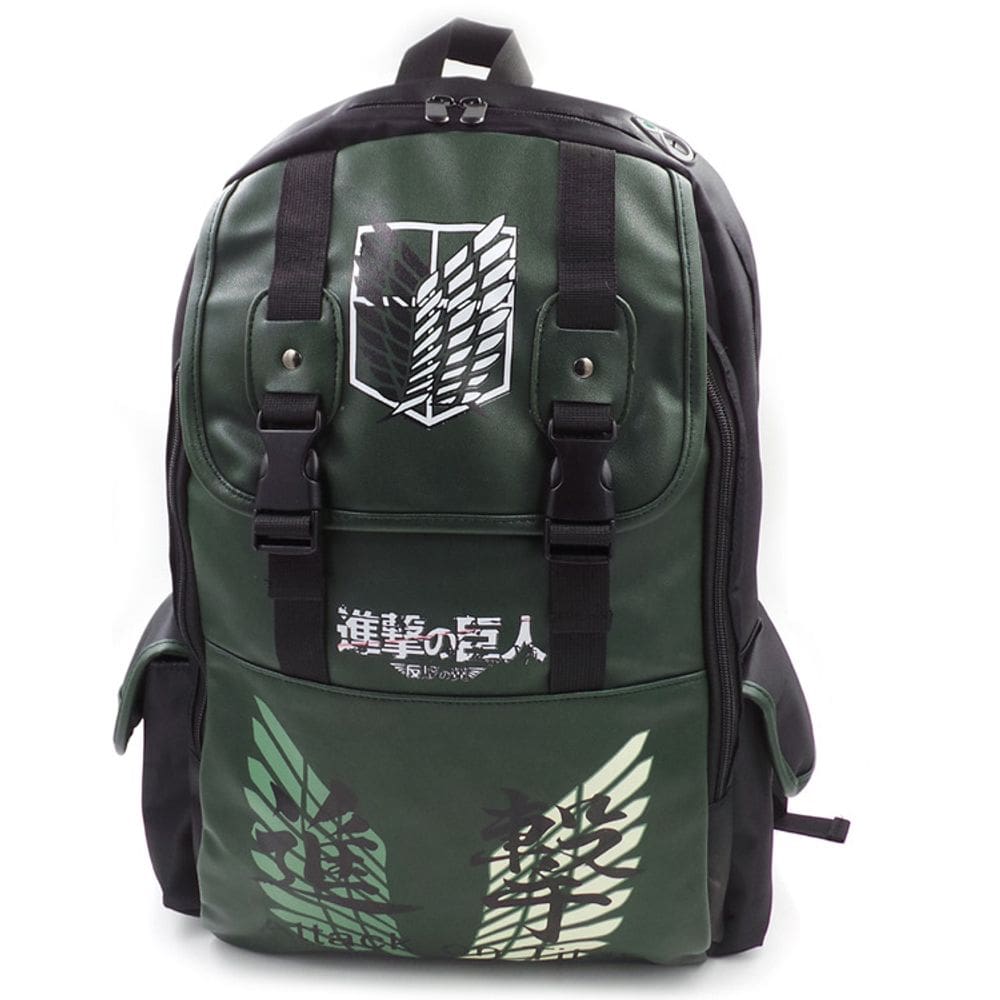 Mochila Attack Ons Titans Anime School Oxford 33x19x46cm
