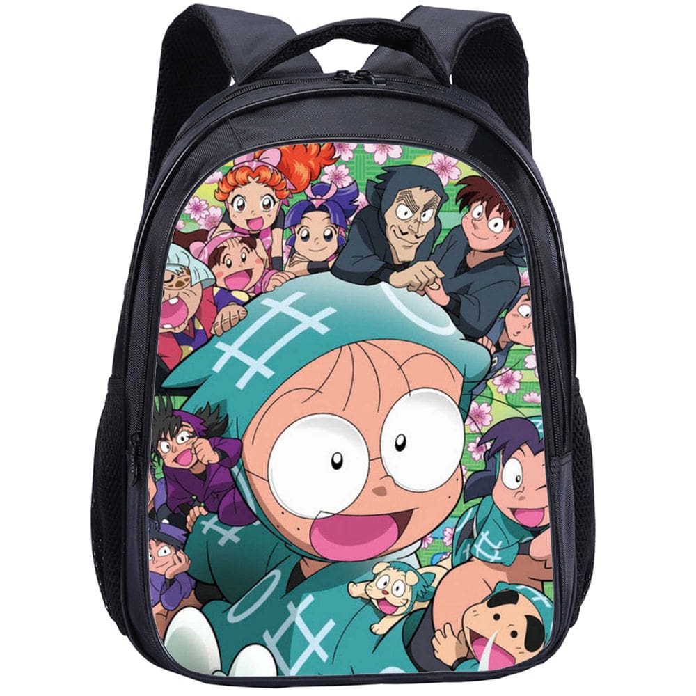 Mochila escolar Nintamas Rantarous Anime para crianças 30x13x40cm