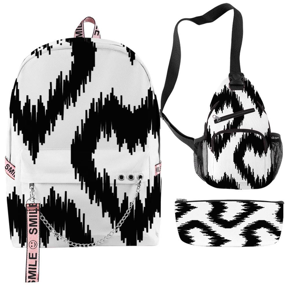 Conjunto de mochilas com impressão 3D em estilo boêmio para crianças