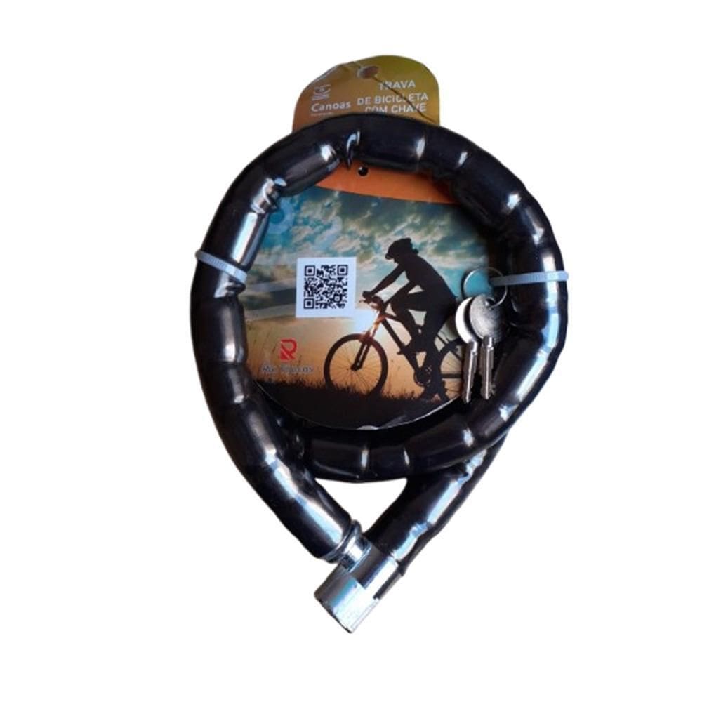 Cadeado Trava 100 Cm Aço Reforçado Moto, Bike, Portão 22 Mm