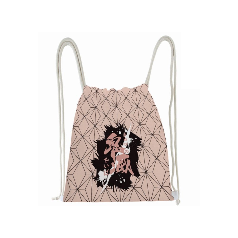 Bolsa com cordão Demons Slayers Kamados Nezukos para crianças