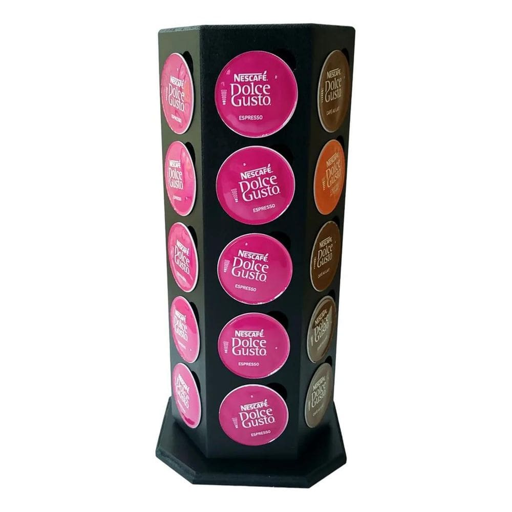 Organizador P/30 Cápsulas Café Dolce Gusto Giratório Preto
