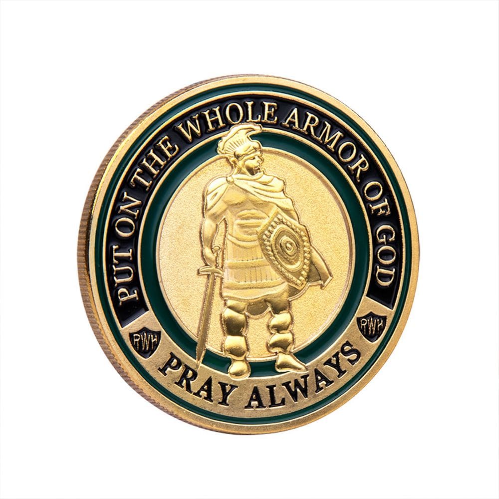 Anime comemorativo Coin Prays Always, ferro de 4 cm, 30 g com caixa