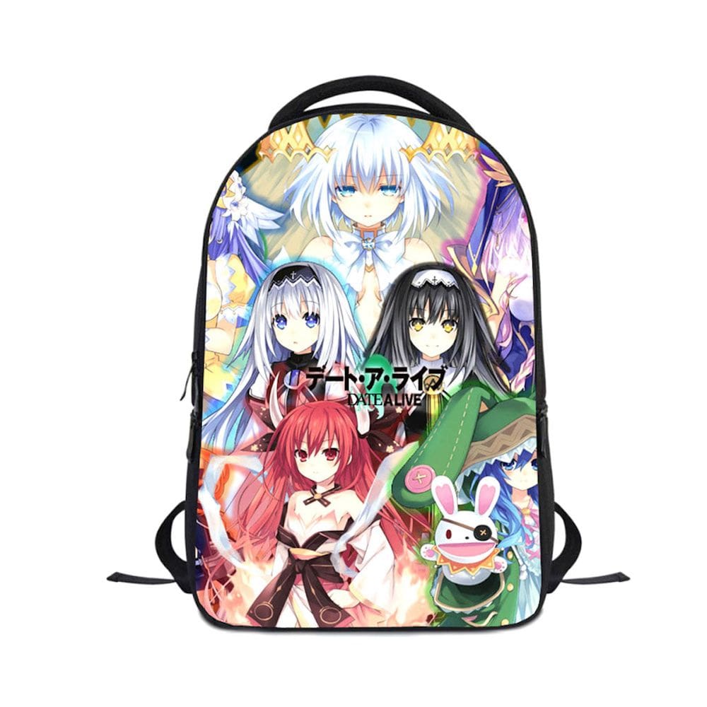 Mochila Dates A Lives Anime School Poliéster 24x12x30cm