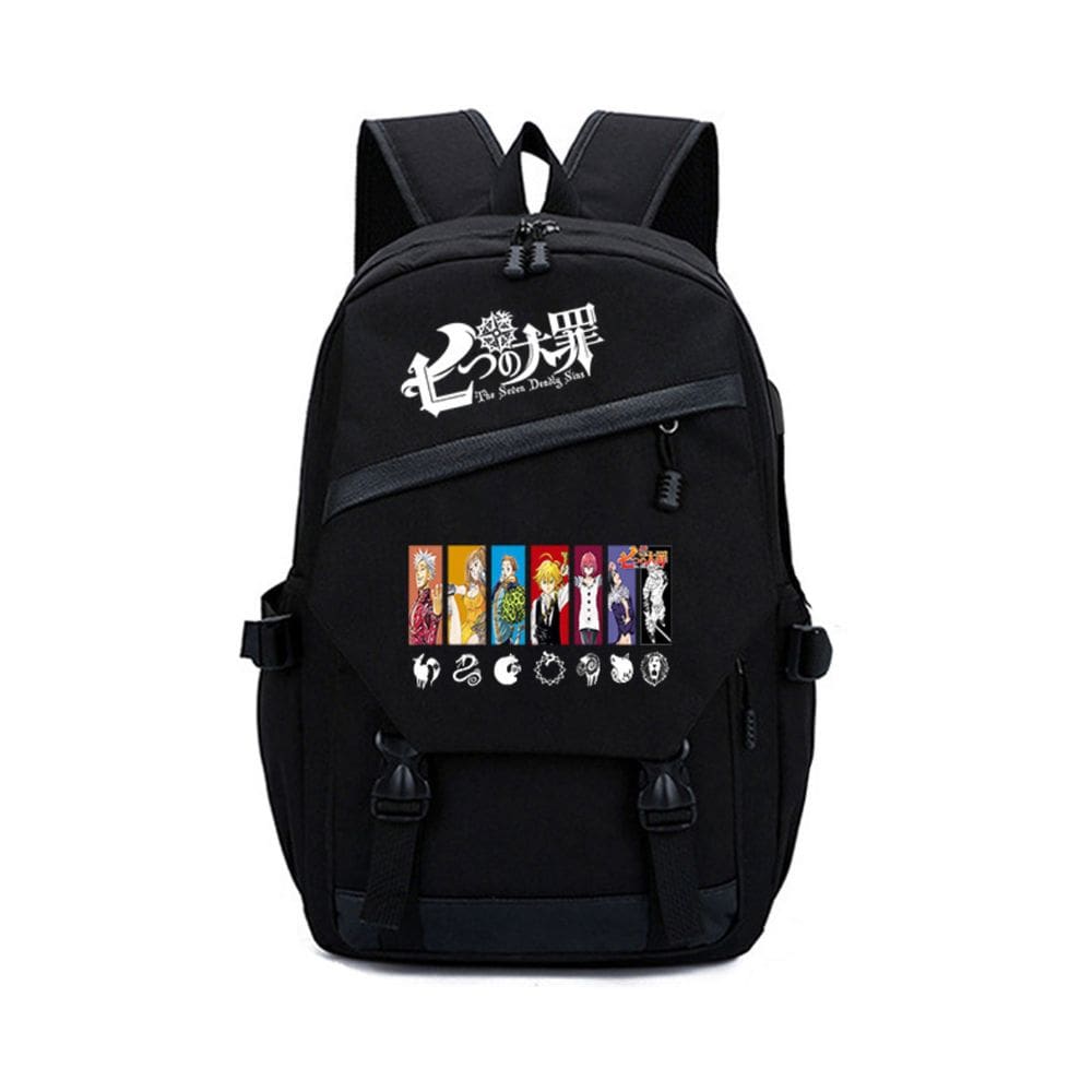 Mochila Seven Deadly Sins Meliodas Cartoon Kids School