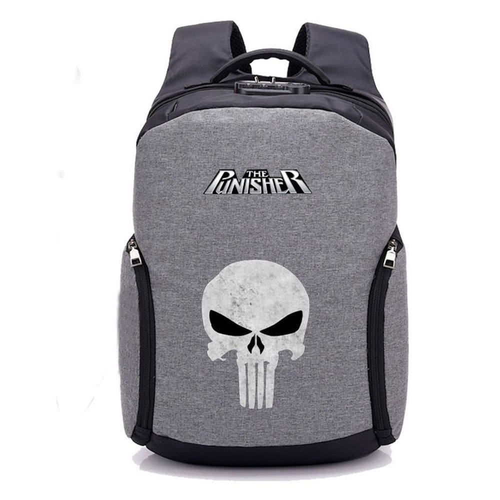 Mochila Punishers Anime School Poliéster 30x13x45cm