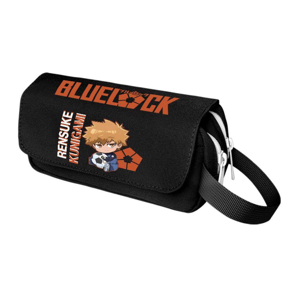 Estojo para lápis Blues Locks Cartoon Anime de grande capacidade