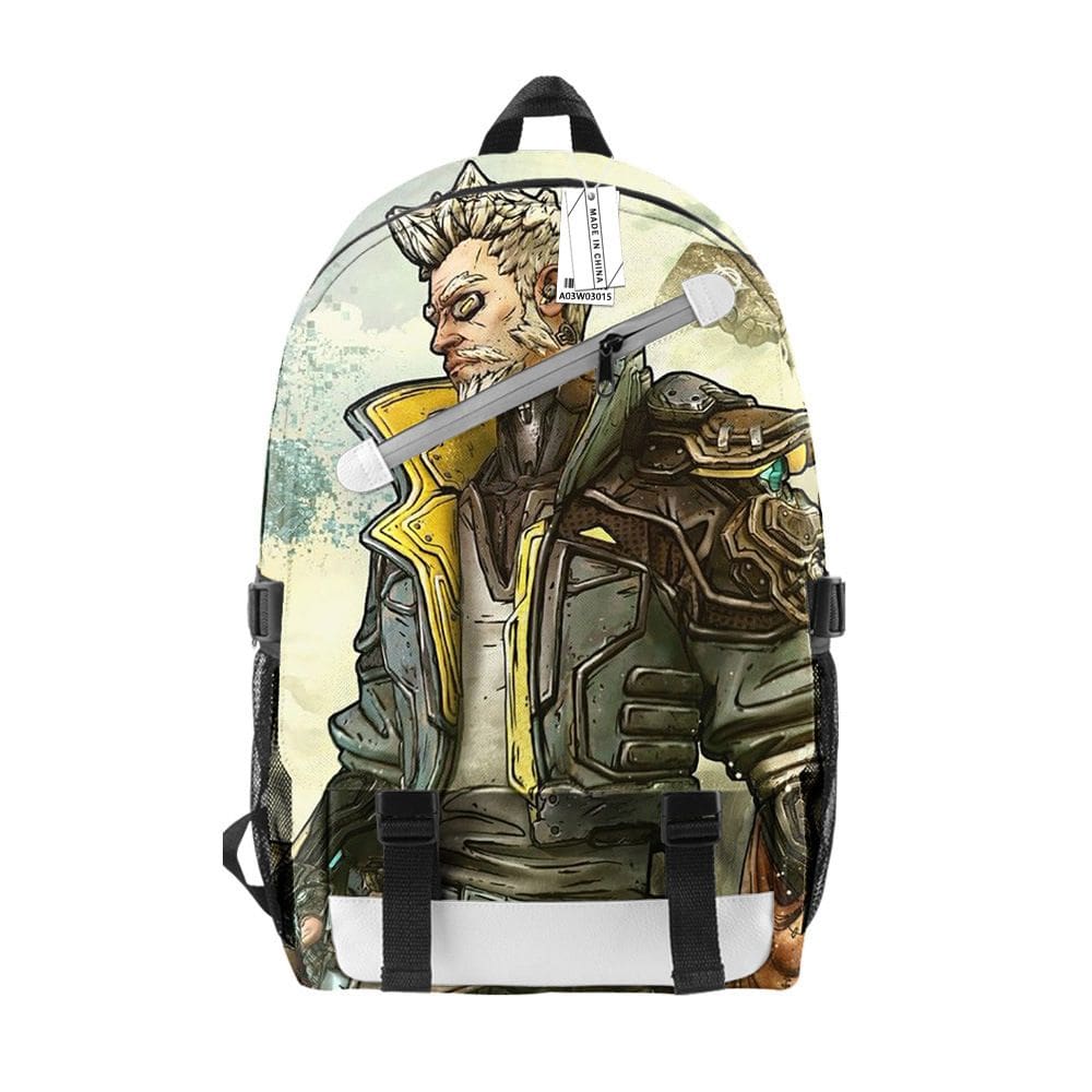 Mochila escolar Borderlands Anime para estudantes 30x18x44cm