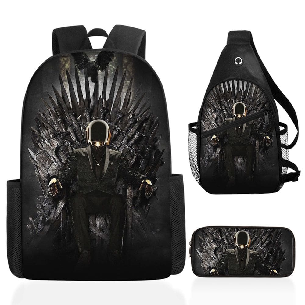 Conjunto de mochilas Games of Thrones Iron Thrones Anime 3 unidades