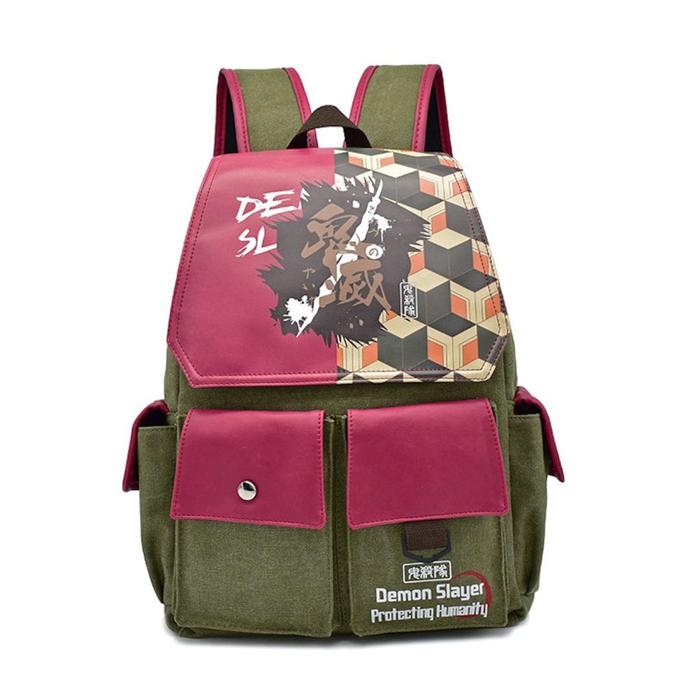 Mochila escolar Demons Slayers Tomioka Giyuu para crianças