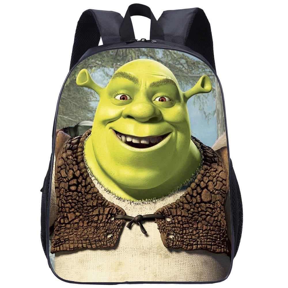 Mochila Shreks Anime School Bag Cartoon Student Laptop 30x13x40cm