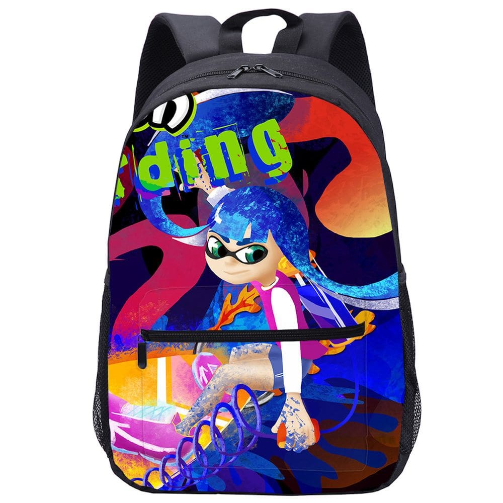 Mochila escolar Splatoonss Anime para crianças
