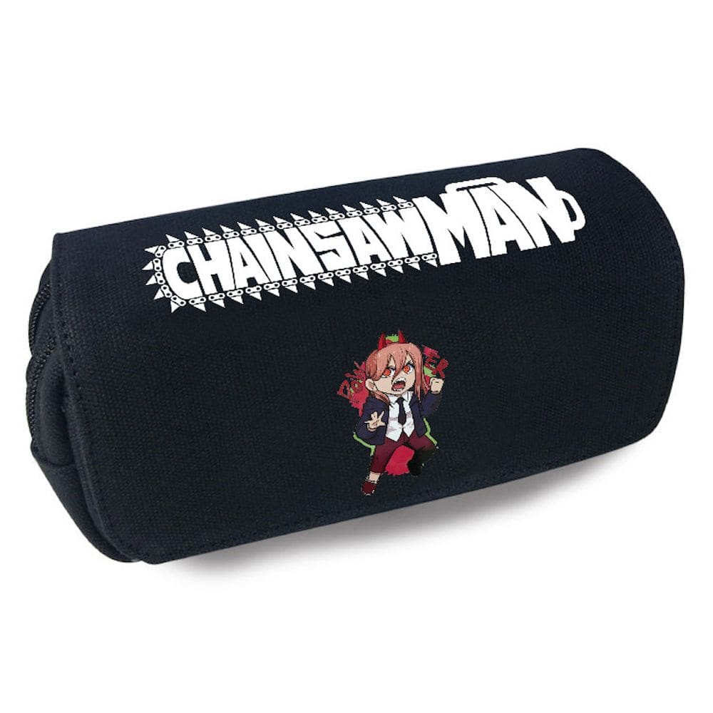 Estojo para lápis Cartoon Anime Chainsaws Mans Canvas 20x10x7,5cm