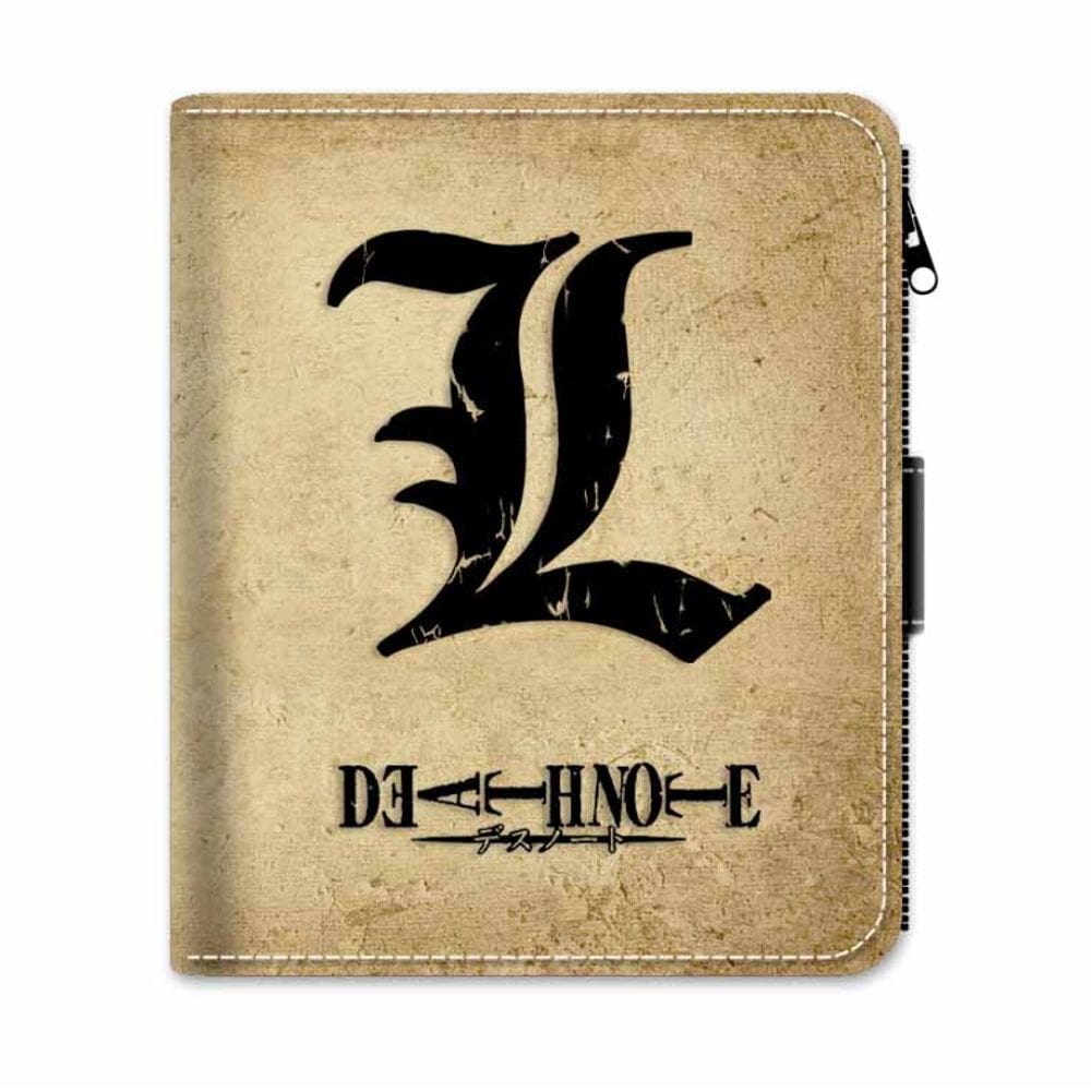 Wallet Deaths Notes Carteira fina dobrável para personagens de anime