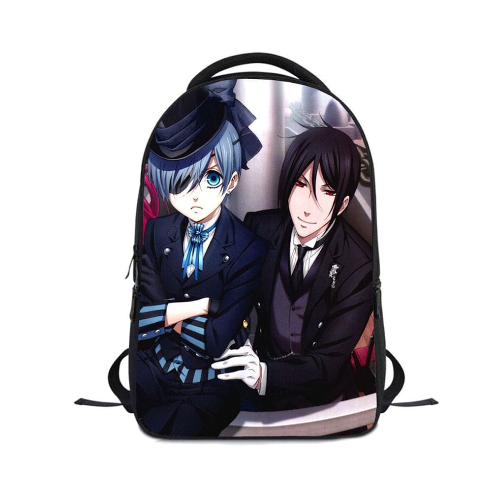 Mochila Blacks Butlers Sebastians Michaelis Anime School