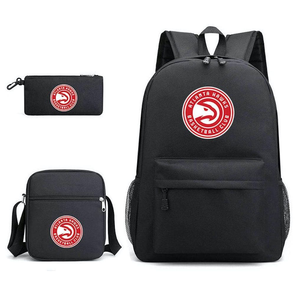 Conjunto de mochilas escolares Basketball Star Atlantas Hawks, 3 unidades