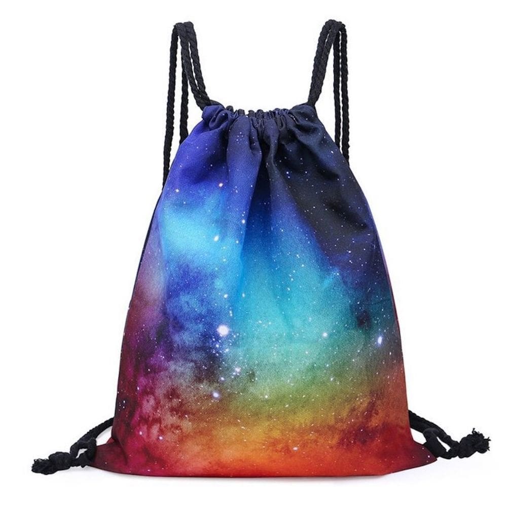 Mochila com cordão Starry Sky Rendering Aurora Universe