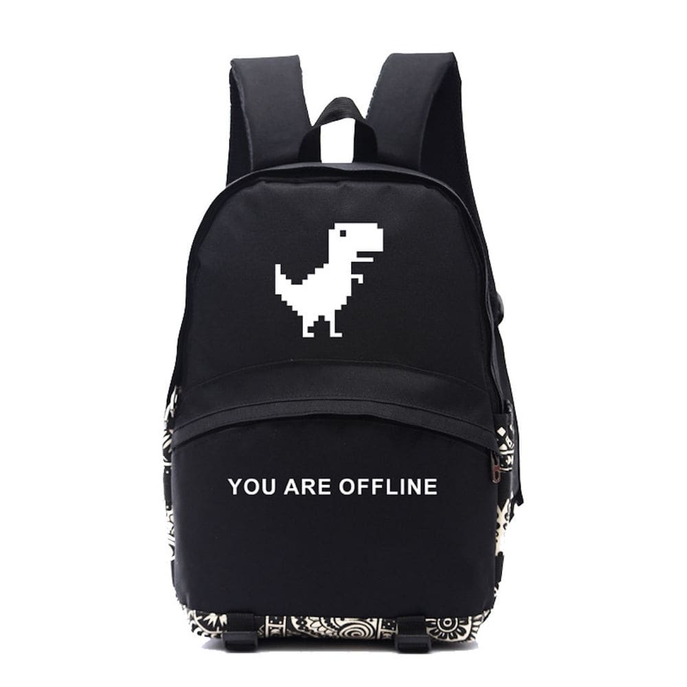 Mochila Dinosaur You Offline para escola infantil 30x14x45cm