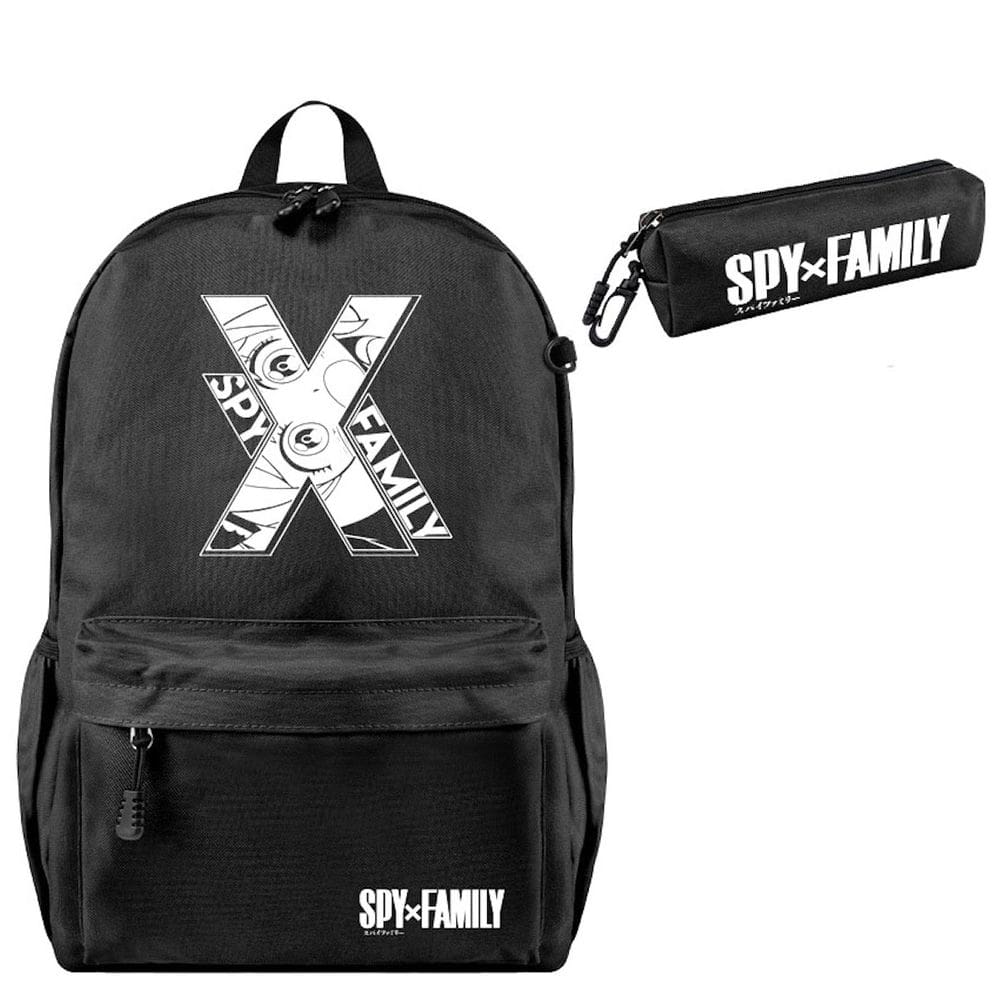 Mochila escolar de anime Spys Familys para crianças, 2 unidades/lote