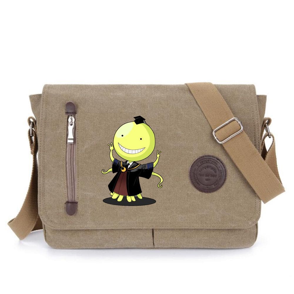 Bolsa de ombro Anime Assassinations Classroom de algodão-poliéster
