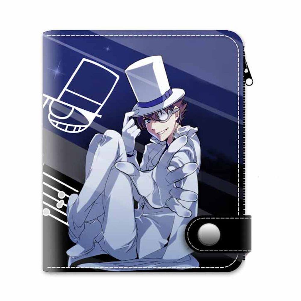Carteira de personagens de anime Detetives Conans Kaitous Kiddos