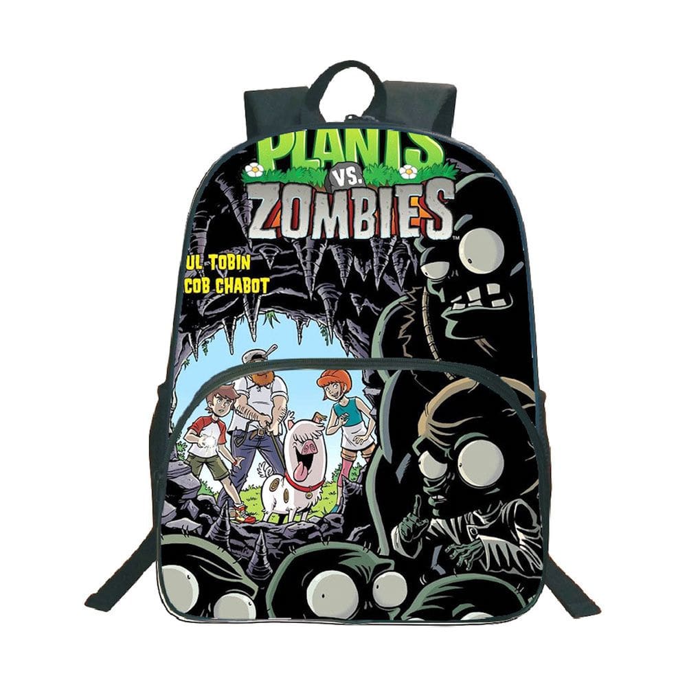Mochila escolar Plants Zombies Anime Nylon 420g