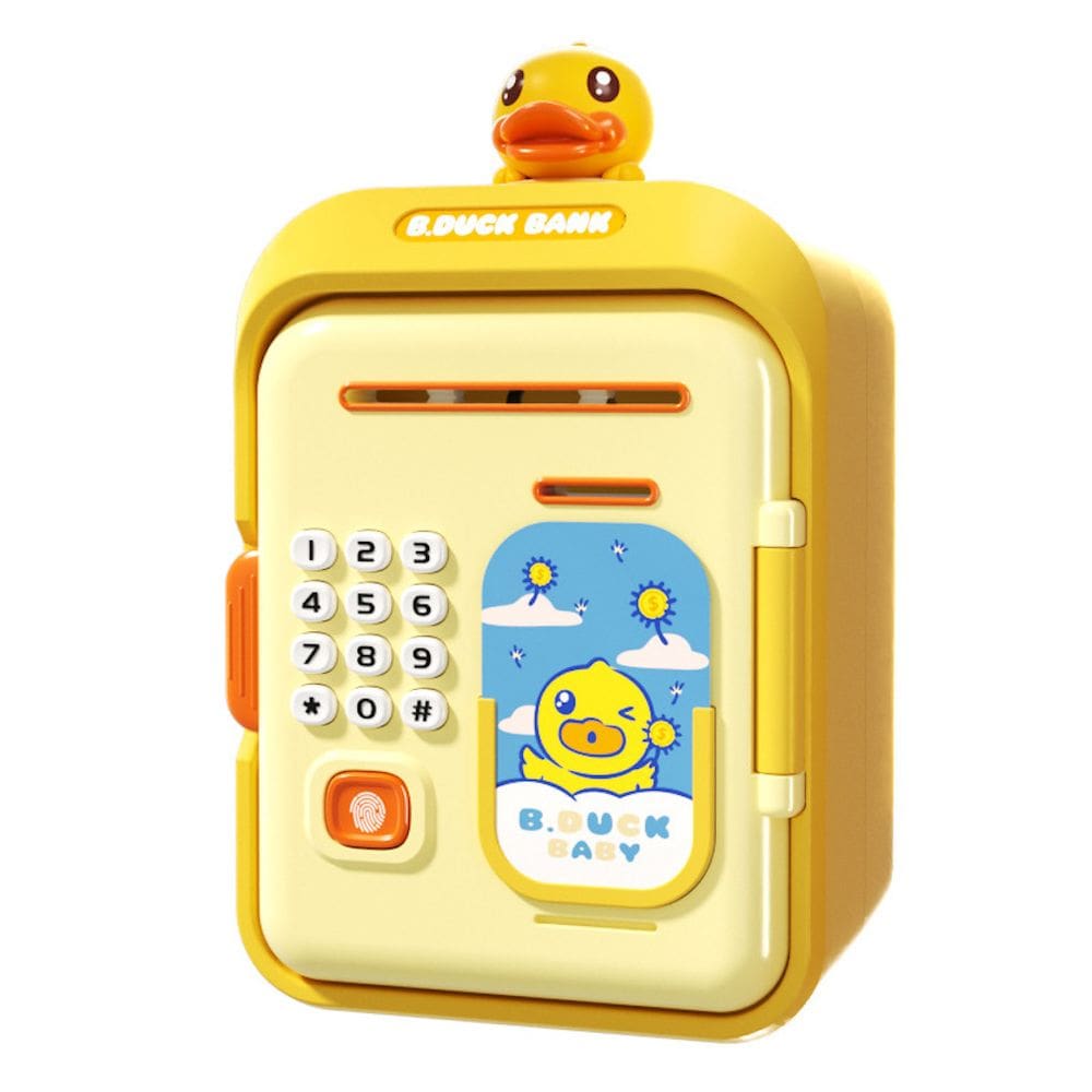 Piggy Bank Yellow Ducks para crianças 14x12x14cm Plásticos