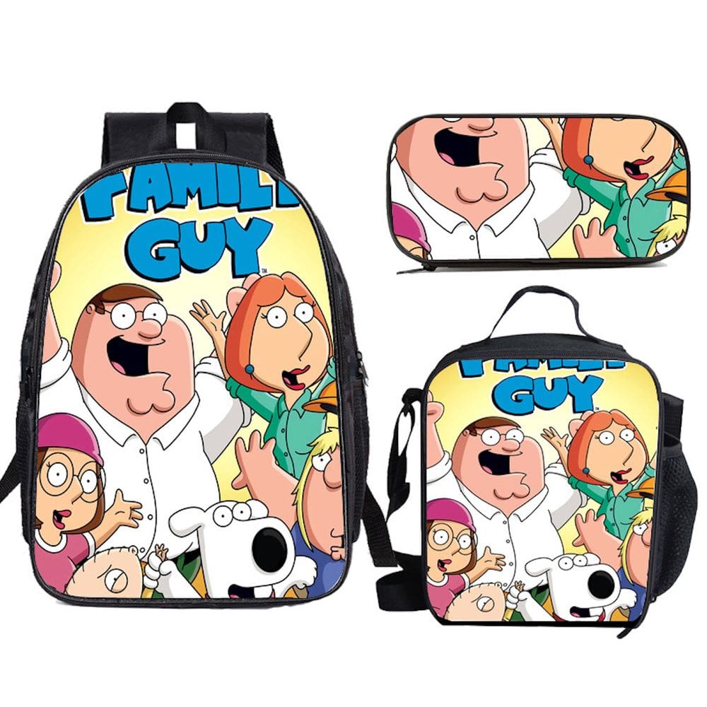 Conjunto de mochilas de 3 peças para estudantes escolares com bolsa de ombro e lápis C