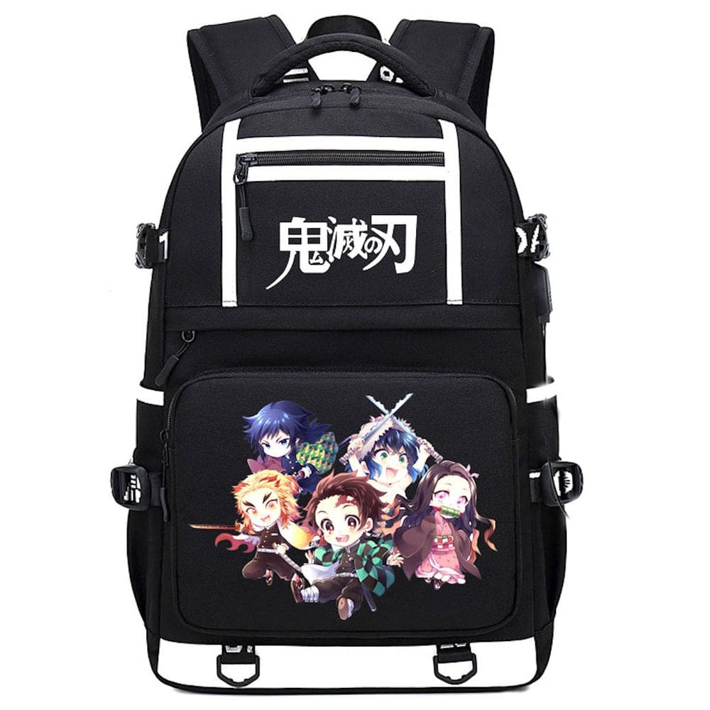 Mochila Demons Slayers Kamados Tanjirous Anime School 47cm